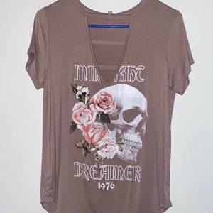 Skull & Roses Top